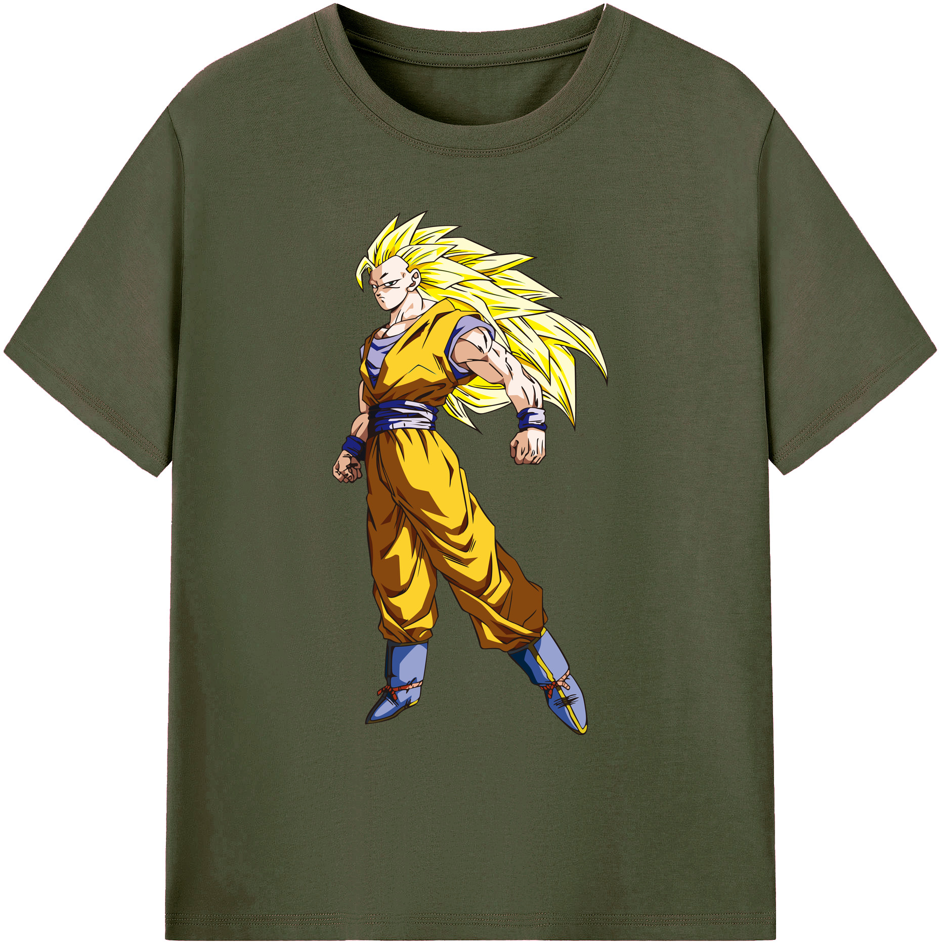 （画像用） ドラゴンボール 孫悟空（そん ごくう）Son Goku カカロット DRAGON BALL Kakarotto 綿100％ メンズ半袖Tシャツ｜肌触りやわらか＆通気性